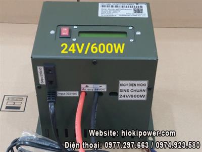 Kích điện Inverter Sin chuẩn 24VDC/1000VA/600W